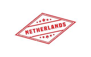 Nederland postzegel rubber met grunge stijl Aan wit achtergrond vector