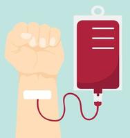 donatie bloed concept vector