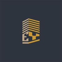 ey eerste monogram echt landgoed logo ideeën vector