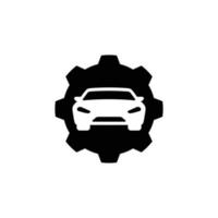 auto reparatie gemakkelijk vlak icoon vector illustratie. auto onderhoud icoon