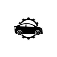 auto reparatie gemakkelijk vlak icoon vector illustratie. auto onderhoud icoon