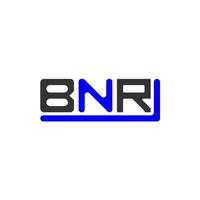 bnr brief logo creatief ontwerp met vector grafisch, bnr gemakkelijk en modern logo.