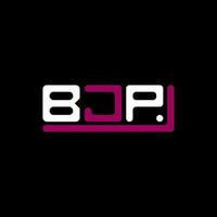 bjp brief logo creatief ontwerp met vector grafisch, bjp gemakkelijk en modern logo.