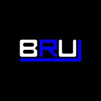 bru brief logo creatief ontwerp met vector grafisch, bru gemakkelijk en modern logo.