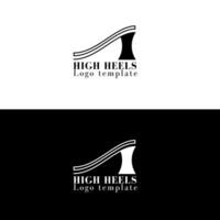 hoog hakken logo vrij vector