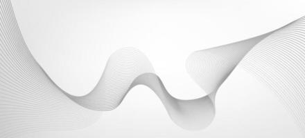 abstract achtergrond met grijs en wit golvend lijnen in optisch kunst stijl. vector