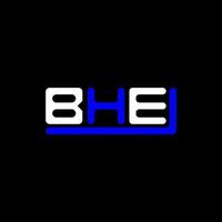 bhe brief logo creatief ontwerp met vector grafisch, bhe gemakkelijk en modern logo.