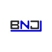 bnj brief logo creatief ontwerp met vector grafisch, bnj gemakkelijk en modern logo.