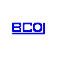 bco brief logo creatief ontwerp met vector grafisch, bco gemakkelijk en modern logo.