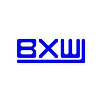 bxw brief logo creatief ontwerp met vector grafisch, bxw gemakkelijk en modern logo.