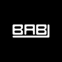 bab brief logo creatief ontwerp met vector grafisch, bab gemakkelijk en modern logo.