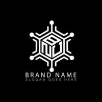 bnu creatief technologie monogram initialen brief logo concept. bnu uniek modern vlak abstract vector veelhoek brief logo ontwerp.