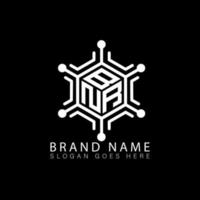 bnr creatief technologie monogram initialen brief logo concept. bnr uniek modern vlak abstract vector veelhoek brief logo ontwerp.