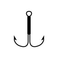 visvangst haak icoon vector. visvangst illustratie teken. vis symbool of logo. vector