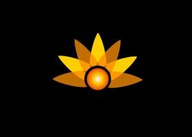 mooi oranje bloem of zonlicht logo, haar mooi zo voor uw bedrijf of bedrijf vector