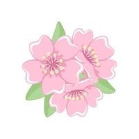 kers bloesems bloemen arrangement vector illustratie