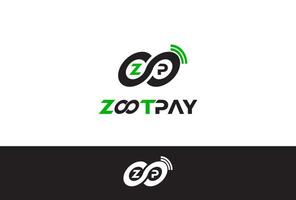 zootpay logo met icoon Wifi ruimte minimalistische stijl techniek, perfect met logo bedrijf, agentschap betalen vector