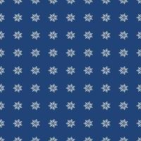wit blauw sneeuwvlok kleding stof naadloos patroon vector