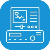 elektrocardiogram vector icoon