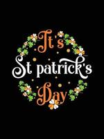 st. Patrick dag typografie kleurrijk Iers citaat vector belettering t overhemd ontwerp