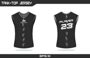 basketbal tanktop Jersey ontwerp vector