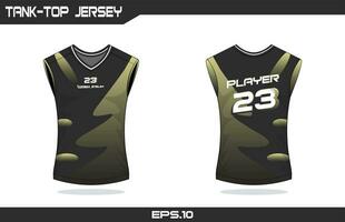 basketbal tanktop Jersey ontwerp vector