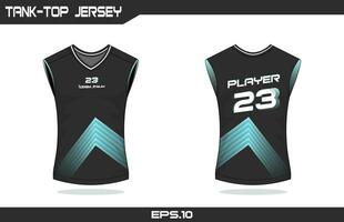 basketbal tanktop Jersey ontwerp vector