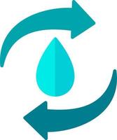 recyclen ewater vector icoon