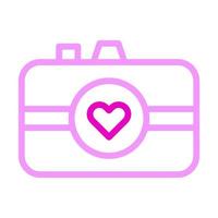 afbeelding icoon duokleur roze stijl Valentijn illustratie vector element en symbool perfect.