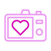afbeelding icoon duokleur roze stijl Valentijn illustratie vector element en symbool perfect.