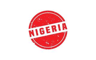 Nigeria postzegel rubber met grunge stijl Aan wit achtergrond vector