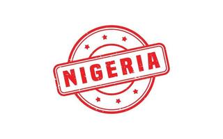 Nigeria postzegel rubber met grunge stijl Aan wit achtergrond vector