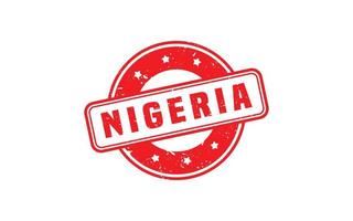 Nigeria postzegel rubber met grunge stijl Aan wit achtergrond vector