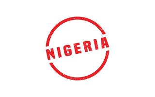 Nigeria postzegel rubber met grunge stijl Aan wit achtergrond vector