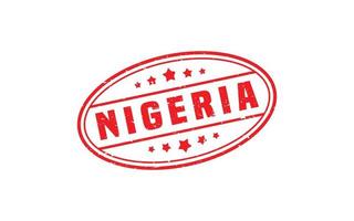 Nigeria postzegel rubber met grunge stijl Aan wit achtergrond vector