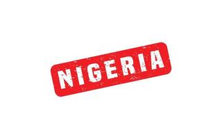 Nigeria postzegel rubber met grunge stijl Aan wit achtergrond vector