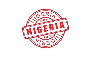 Nigeria postzegel rubber met grunge stijl Aan wit achtergrond vector