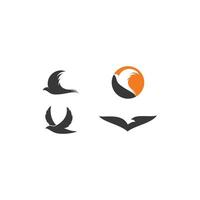abstract vogel logo sjabloon vector icoon illustratie
