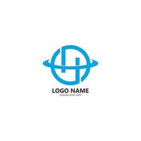 h brief logo sjabloon ontwerp vector