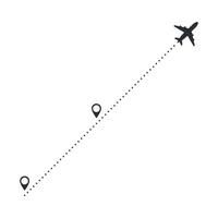 route lijn vector sjabloon illustratie