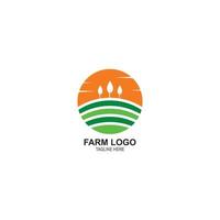 boerderij landbouw logo vector icoon sjabloon