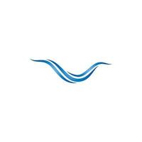 blauw water Golf natuur logo sjabloon. vector icoon illustratie