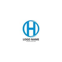 h brief logo sjabloon ontwerp vector