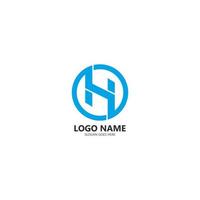 h brief logo sjabloon ontwerp vector