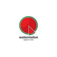 watermeloen logo vector icoon concept