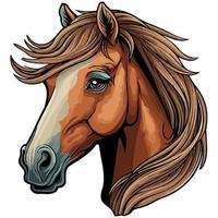 paarden paard dier hoofd vector