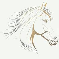 paarden paard dier hoofd vector