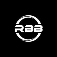 rbb brief logo ontwerp in illustratie. vector logo, schoonschrift ontwerpen voor logo, poster, uitnodiging, enz.