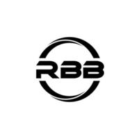 rbb brief logo ontwerp in illustratie. vector logo, schoonschrift ontwerpen voor logo, poster, uitnodiging, enz.