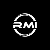 rmi brief logo ontwerp in illustratie. vector logo, schoonschrift ontwerpen voor logo, poster, uitnodiging, enz.